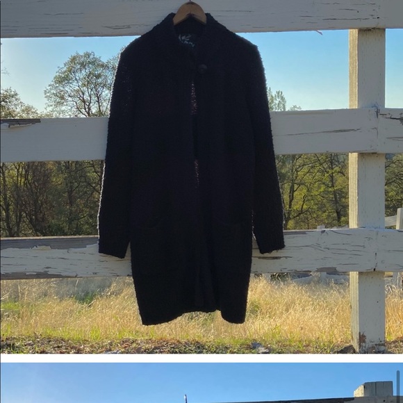 SOLD | Vintage | Long Oversized Bouche Knit Cardigan - Picture 16 of 16